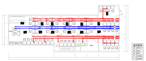 网吧新风系统设计方案图
