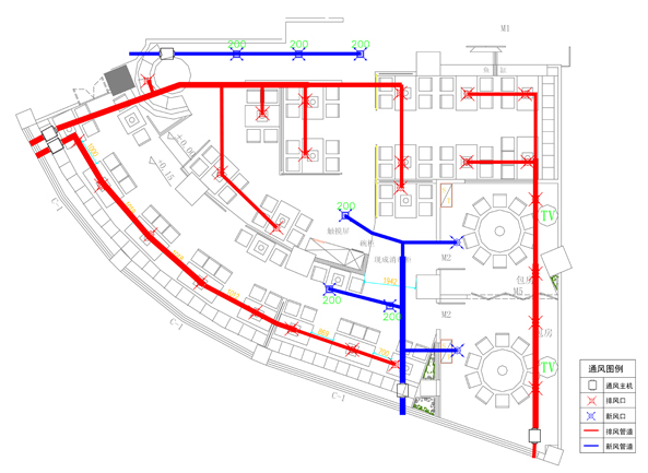 火锅店新风系统设计方案二